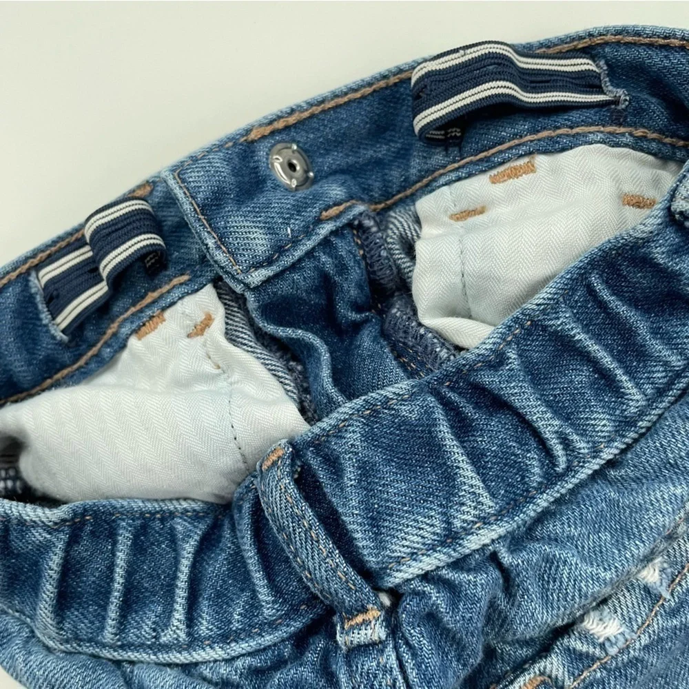 Baby GAP LOT OF 2 Denim Shorts, Ruffle Mom Distressed Stride Shorts Size 3 and 4